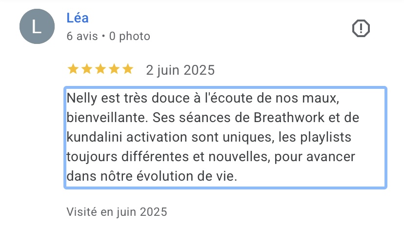 Avis Google de Léa