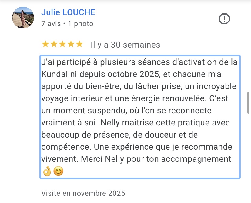 Avis Google de Julie Louche