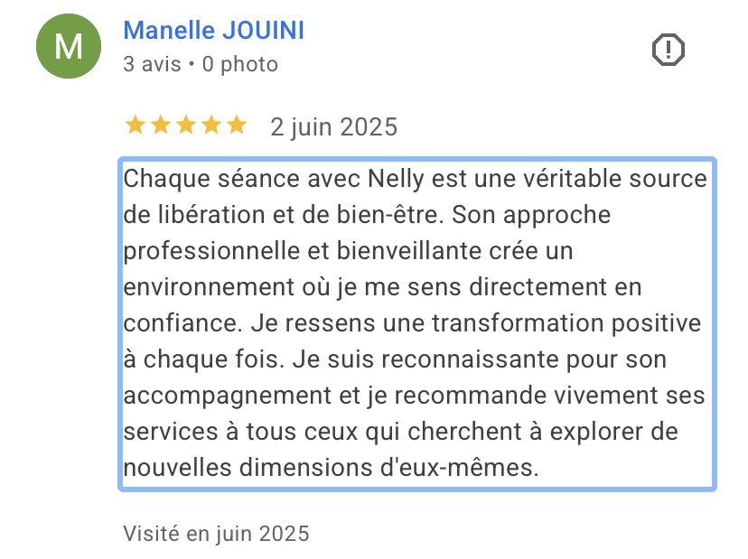 Avis Google de Manelle Jouini