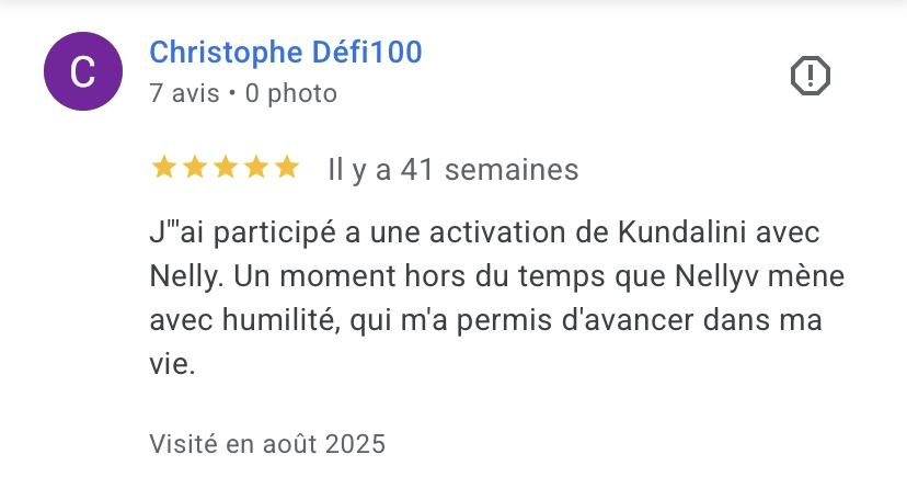 Avis Google de Christophe